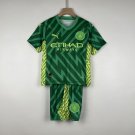 Manchester City 2023 2024 Jersey Kids Goalkeeper Soccer Shirt Kids Jersey