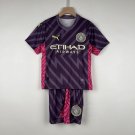 Manchester City 2023 2024 Jersey Kids Goalkeeper Soccer Shirt Kids Jersey