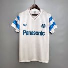 Marseille Retro 1990 Jersey Home Retro Shirt Soccer Men's