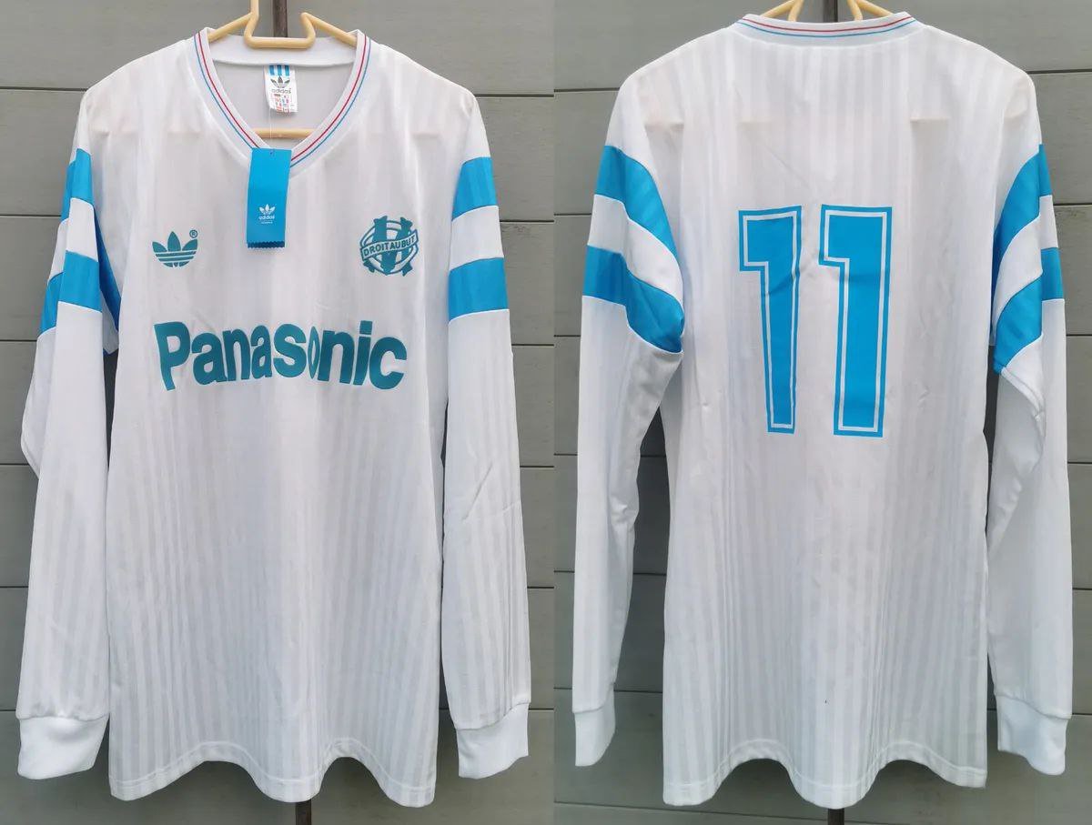 Marseille Retro Jersey 11 Home New Soccer Jersey Marseille