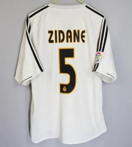 Real Madrid 03 04 Retro Jersey Zidane Away Soccer Jersey Real Madrid 2003 04