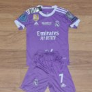 Real Madrid 2017 2018 Retro Kids Away Soccer Shirt Kids Raeal Madrid 17 18