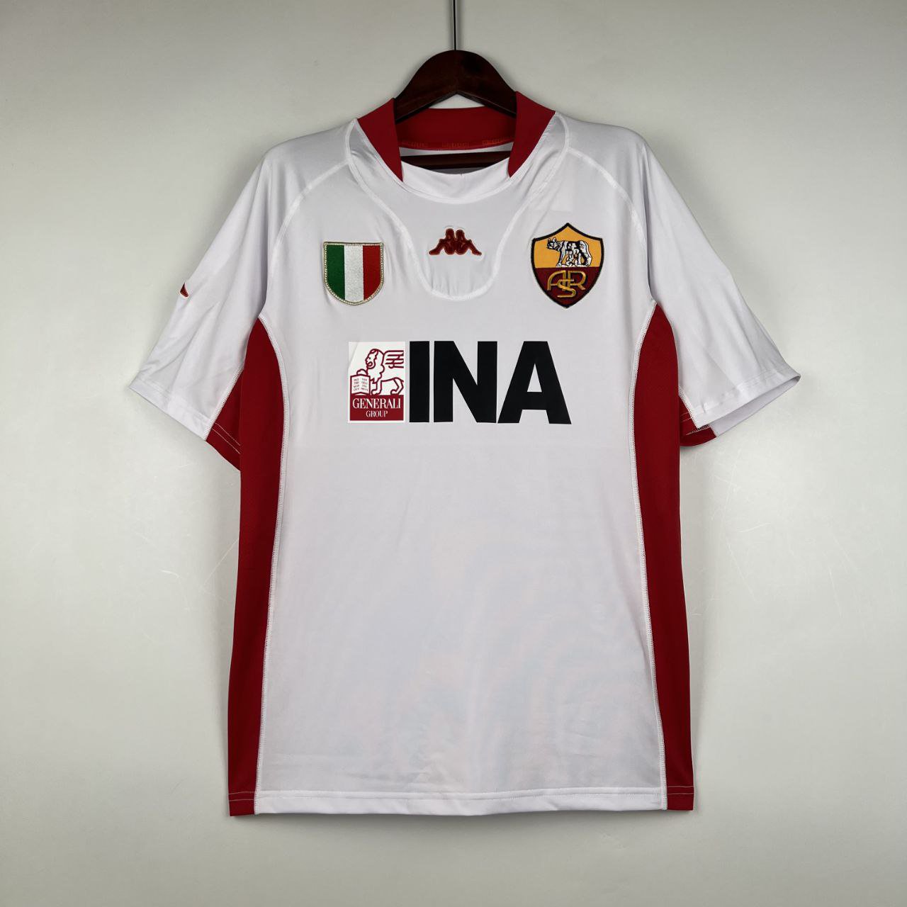 Roma Retro 2001 02 Jersey Away Retro Shirt Soccer Men's