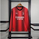 AC Milan 2324 ADLI 7 Jersey Home Football Soccer long sleeves Jersey AC Milan