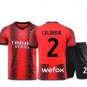 AC Milan 2324 CALABRIA 2 Jersey Kids Home Children Soccer Shirt youth Jersey Kit