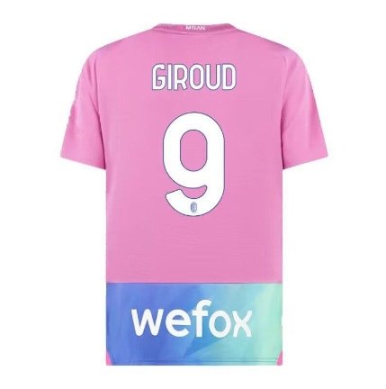 AC Milan 2324 GIROUD 9 Jersey Away Football Soccer long sleeves Jersey AC Milan