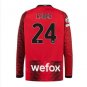AC Milan 2324 KJAER 24 Jersey Home Football Soccer long sleeves Jersey AC Milan