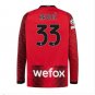 AC Milan 2324 KRUNIC 33 Jersey Home Football Soccer long sleeves Jersey AC Milan