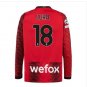 AC Milan 2324 LUKA 18 Jersey Home Football Soccer long sleeves Jersey AC Milan