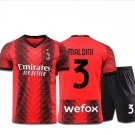 AC Milan 2324 MALDINI 3 Jersey Kids Home Children Soccer Shirt youth Jersey Kit