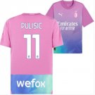 AC Milan 2324 PULISIC 11 Jersey Away Football Soccer long sleeves Jersey AC Milan