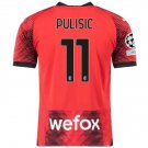 AC Milan 2324 PULISIC 11 Jersey Home Football Shirt sleeves Jersey AC Milan