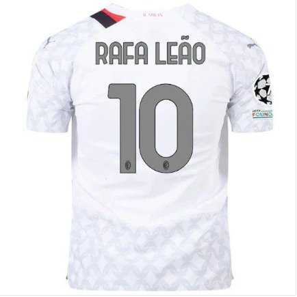 AC Milan 2324 RAFA LEAO 10 Jersey Away Football Shirt sleeves Jersey AC Milan