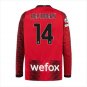 AC Milan 2324 REIJDERS 14 Jersey Home Football Soccer long sleeves Jersey AC Milan