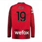 AC Milan 2324 THEO 19 Jersey Home Football Soccer long sleeves Jersey AC Milan