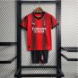 AC Milan 2324 THEO 19 Jersey Kids Home Children Soccer Shirt youth Jersey Kit