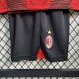 AC Milan 2324 THEO 19 Jersey Kids Home Children Soccer Shirt youth Jersey Kit