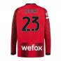 AC Milan 2324 TOMORI 23 Jersey Home Football Soccer long sleeves Jersey AC Milan