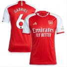 Arsenal 2324 GABRIEL 6 Jersey Home Football Soccer Shirt Jersey 2324 Arsenal