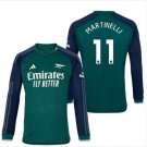 Arsenal 2324 MARTINELLI 11 Jersey Away Football Soccer Shirt Jersey 2324 Arsenal