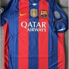 Barcelona 1617 Retro MESSI 10 Jersey Home Soccer Retro Jersey Barcelona 2016 2017