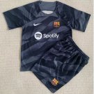 Barcelona 2023 2024 GoalKeeper Jersey Kids Home children Soccer Shirt youth Jersey Kit 2324