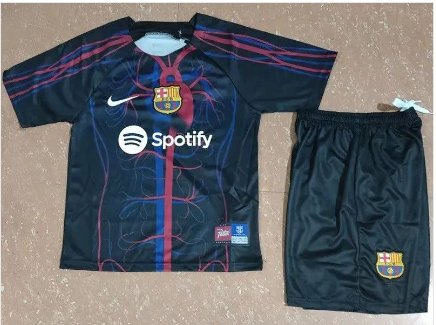 Barcelona 2324 Jersey Special Edition Kids Children Soccer Shirt youth Jersey Kit Barcelona