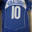 Brazil 9798 RONALDOINHO 10 Retro Jersey Away Soccer Retro Jersey Retro