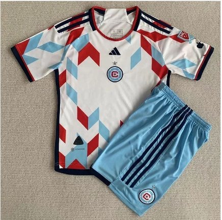 Chicago Fire 2023 Jersey Kids Away children Soccer Shirt youth Jersey Kit