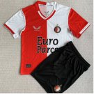 Feyenoord 2023 2024 Jersey Kids Home Children Soccer Shirt youth Jersey Kit 2324