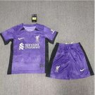 Liverpool 23-24 Jersey Away Kids Children Soccer Shirt youth Jersey Kids Kit Liverpool