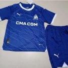 Marseille 2324 Jersey Away Kids Children Soccer Shirt youth Jersey Kit Marseille