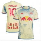 New York Red Bulls 2324 MORGAN 10 Jersey Away Men's Football Soccer Shirt Jersey 2324