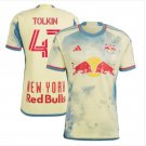New York Red Bulls 2324 TOLKIN 47 Jersey Away Men's Football Soccer Shirt Jersey 2324