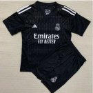 Real Madrid 2324 Jersey Kids Goalkeeper Children Soccer Shirt youth Jersey Kit Real Madrid