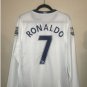 Ronaldo Manchester United 200809 Retro Jersey Away Soccer Retro Long sleeve Jersey M-U