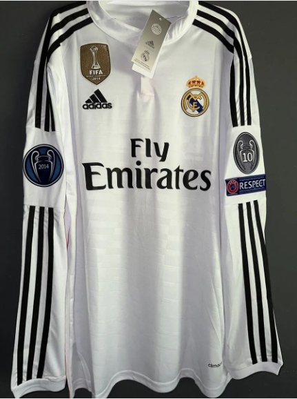 RONALDO Real Madrid 1415 Retro Jersey Home Soccer Retro Jersey 2014 2015