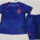 USA 2023 Jersey Kids Away children Soccer Shirt youth Jersey Kit