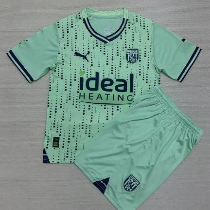 West Brom 2324 Jersey Away Kids Children Soccer Shirt youth Jersey Kit West Brom
