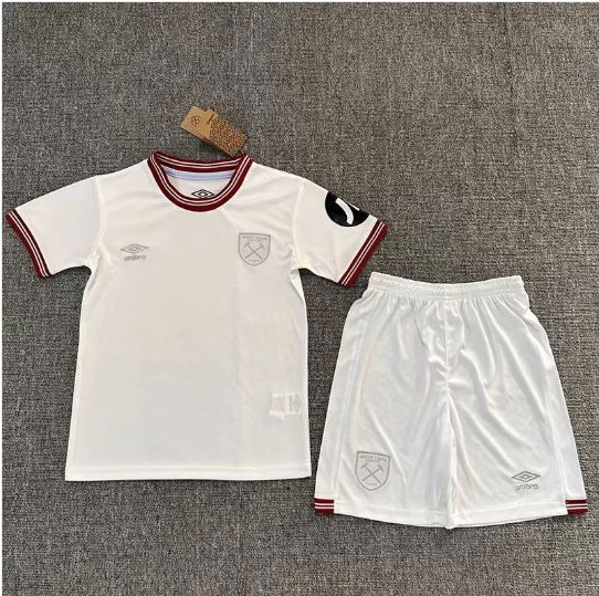 West Ham 2324 Jersey Kids Away Children Soccer Shirt youth Jersey Kit