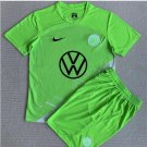 Wolfsburg 23-24 Jersey Home Kids Children Soccer Shirt youth Jersey Kit Wolfsburg