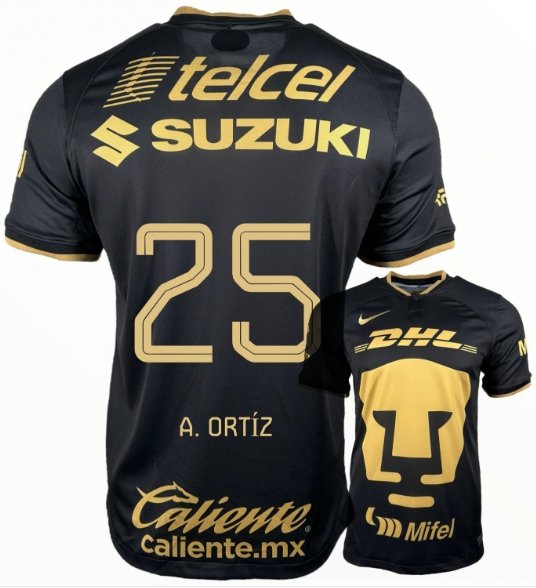 A. ORTIZ #25 Pumas Unam 2022 2023 3rd Third Men Football Soccer Shirt Jersey 22-23