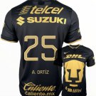 A. ORTIZ #25 Pumas Unam 2022 2023 3rd Third Men Football Soccer Shirt Jersey 22-23