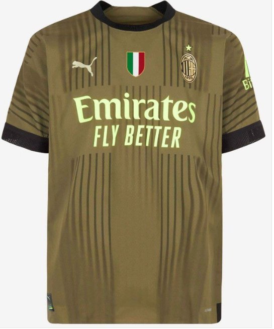 Ac Milan 2022 2023 3rd Third Men Football Soccer Shirt Jersey 22-23