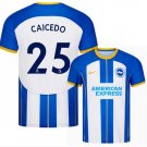CAICEDO #25 Brighton & Hove Albion 2022 2023 Home Men Football Soccer Shirt Jersey 22-23