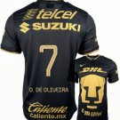 D. DE OLIVEIRA #7 Pumas Unam 2022 2023 3rd Third Men Football Soccer Shirt Jersey 22-23