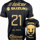 DEL PRETE #21 Pumas Unam 2022 2023 3rd Third Men Football Soccer Shirt Jersey 22-23