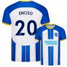 ENCISO #20 Brighton & Hove Albion 2022 2023 Home Men Football Soccer Shirt Jersey 22-23