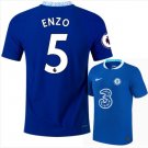 ENZO #5 Chelsea 2022 2023 Home Men Football Soccer Shirt Jersey 22-23