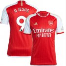 G.JESUS #9 Arsenal 2023 2024 Home Men Football Soccer Shirt Jersey 23-24